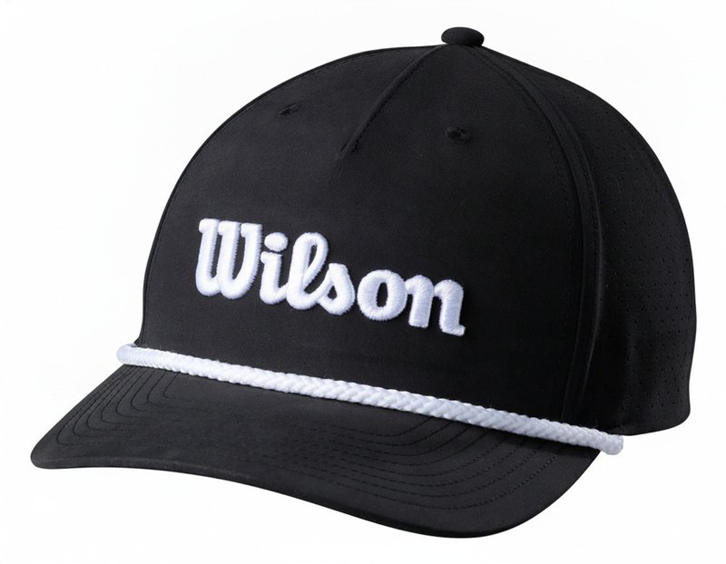 Wilson Rope cap 2026 gorra, negro/blanco