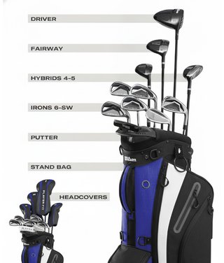 Wilson PlayerFit Premium set de golf para hombre, acero