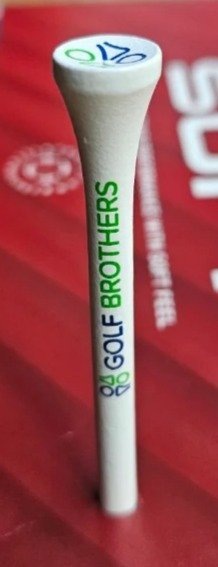 Golf Brothers tees (bambú), blanco, 70mm, pack de 50 unidades