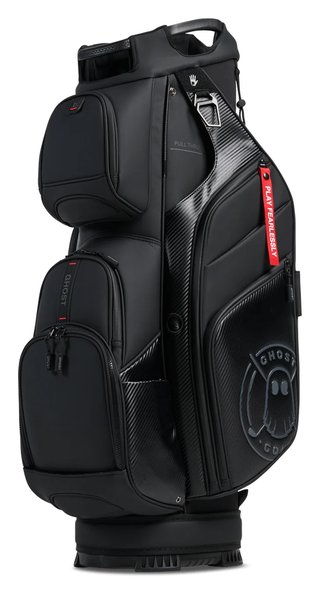 Ghost Golf GT-14 Ronin cart bag, negro/cromo