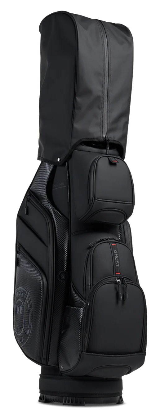 Ghost Golf GT-14 Ronin cart bag, negro/cromo