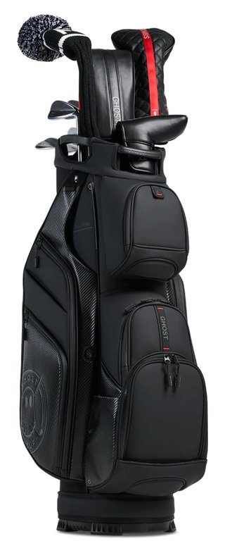 Ghost Golf GT-14 Ronin cart bag, negro/cromo