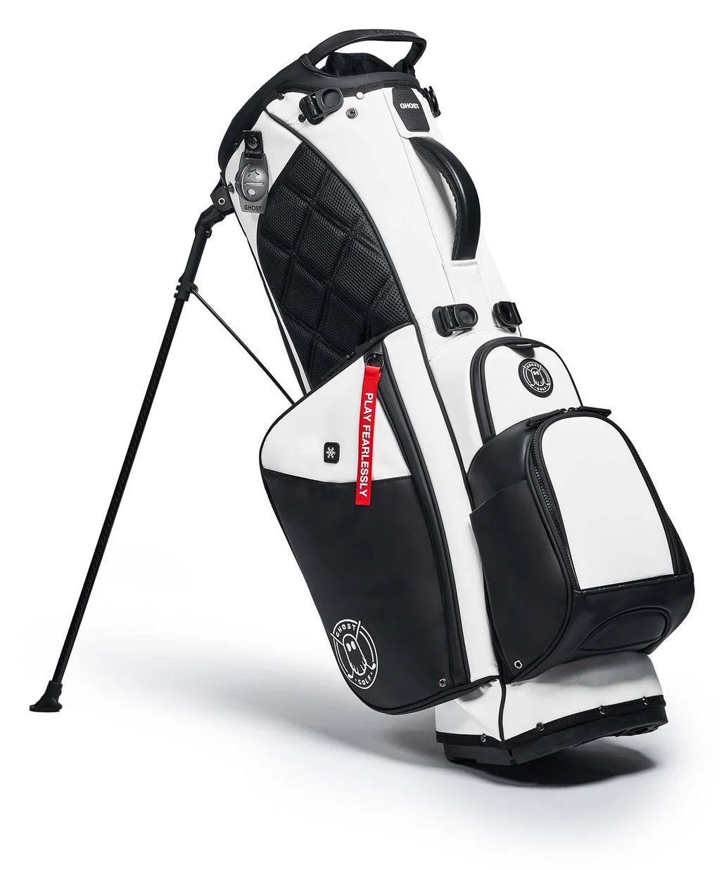 Ghost Golf Anyday Oreo stand bag 7 vías, blanco/negro