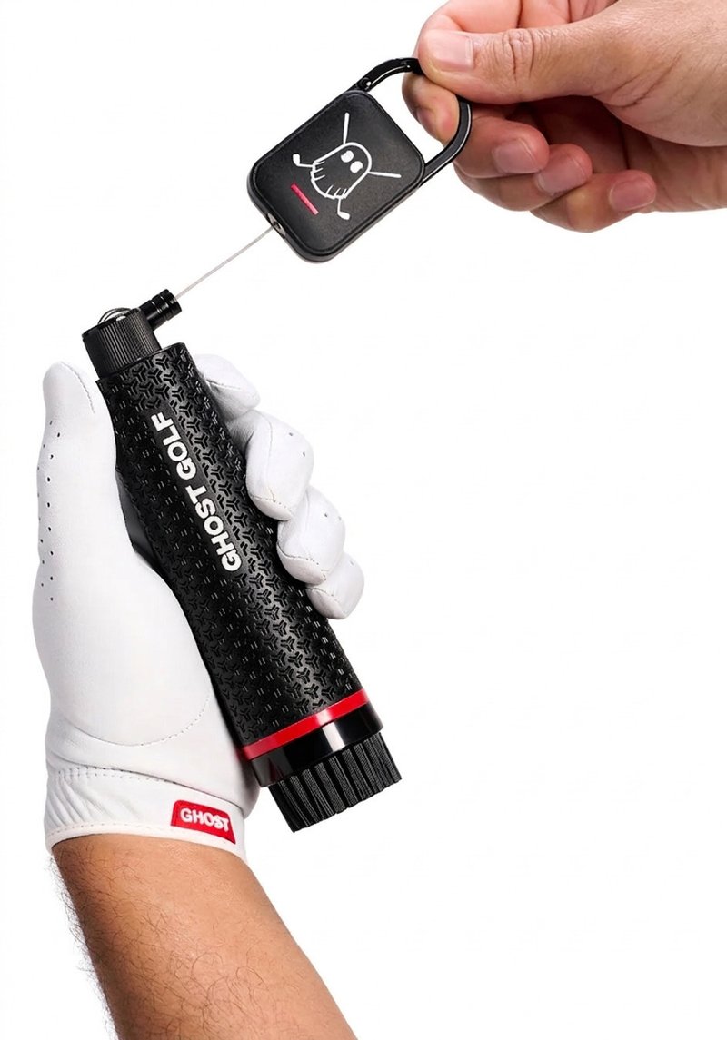 Ghost Golf Magnetic Golf Club & Shoe cepillo, negro