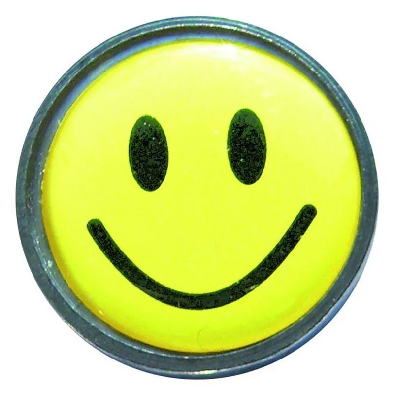 Longridge Flat marcador de bola, Yellow Smiley