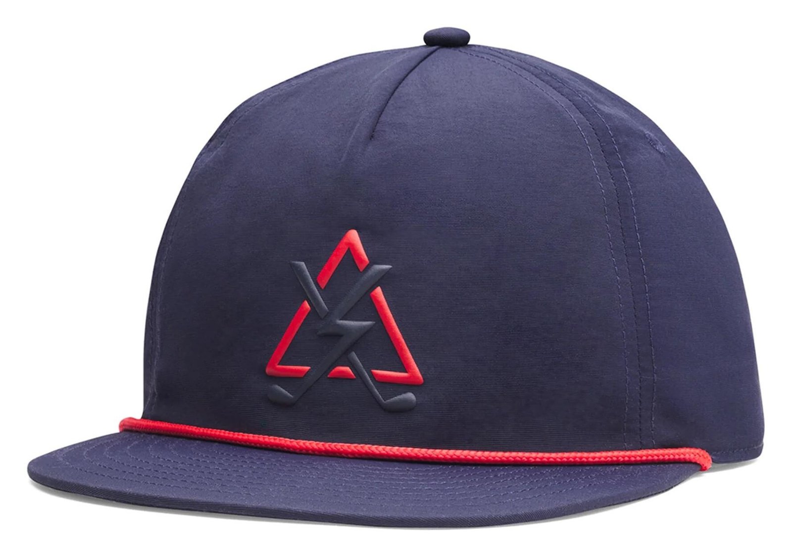 Under Armour Drive 5 Panel Hazard gorra de hombre, midnight navy/red