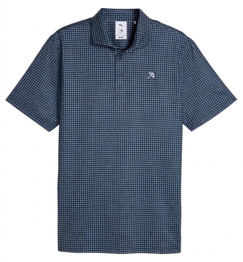 Puma X Arnold Palmer MATTR Geo polo de hombre, deep navy/lemon butter