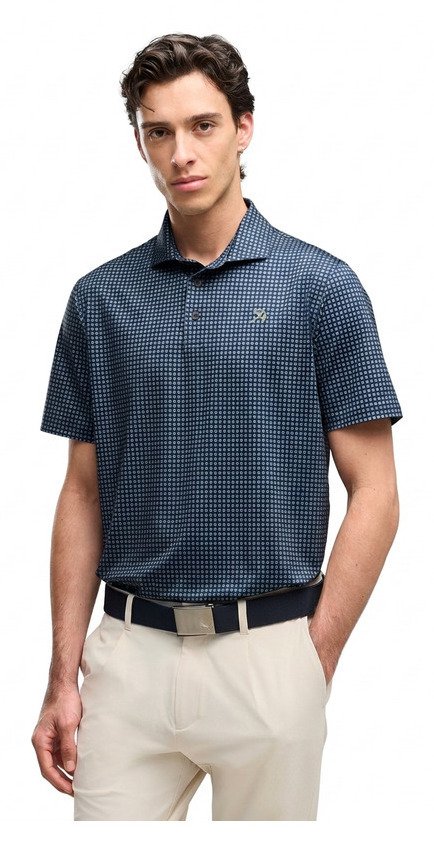 Puma X Arnold Palmer MATTR Geo polo de hombre, deep navy/lemon butter