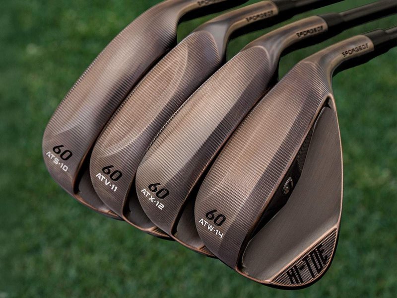 TaylorMade Hi-Toe 5 Aged Copper wedge de hombre, acero