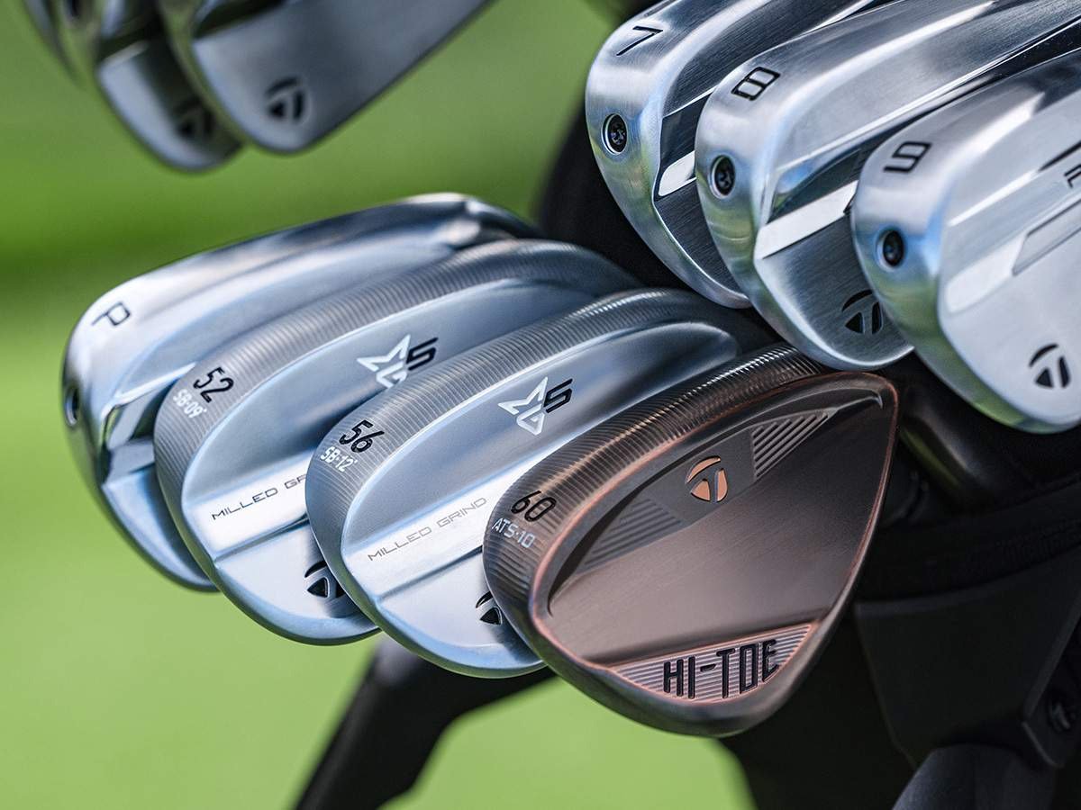 TaylorMade Hi-Toe 5 Aged Copper wedge de hombre, acero