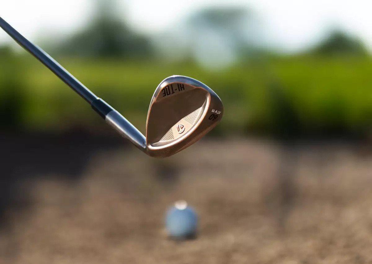 TaylorMade Hi-Toe 5 Aged Copper wedge de hombre, acero