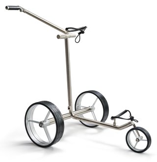 Davies Caddy Premium M Brush DHC carrito eléctrico, plateado