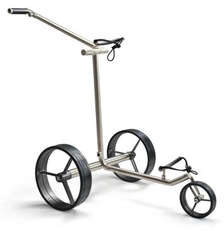 Davies Caddy Premium M Brush DHC carrito eléctrico, plateado