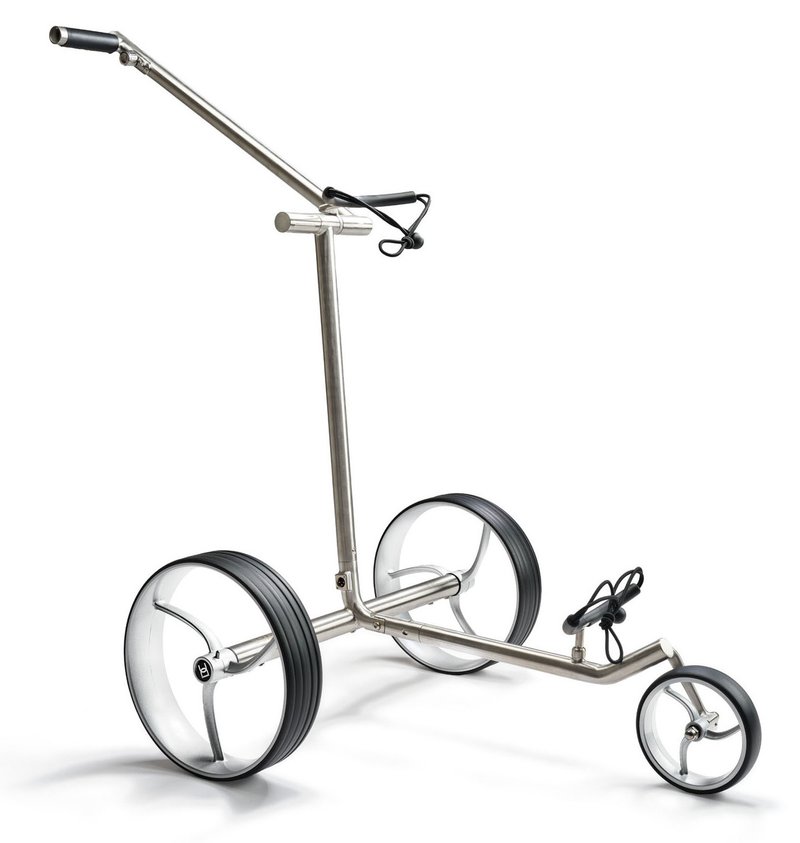 Davies Caddy Premium S Brush DHC carrito eléctrico, plateado