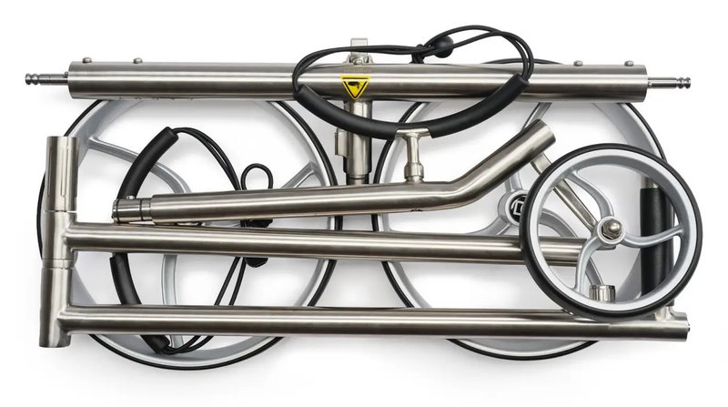 Davies Caddy Premium S Brush DHC carrito eléctrico, plateado