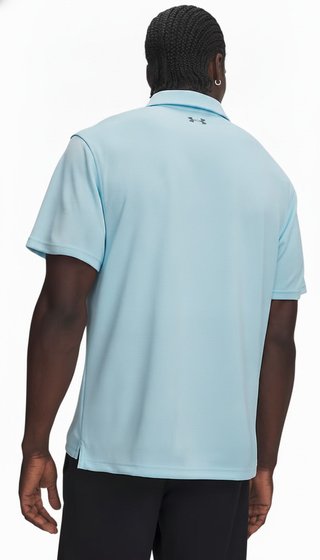 Under Armour Tech polo de hombre, opal blue/pitch gray