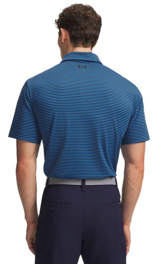 Under Armour Playoff 3.0 polo de hombre, midnight navy/aegean blue/blanco