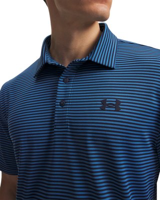 Under Armour Playoff 3.0 polo de hombre, midnight navy/aegean blue/blanco