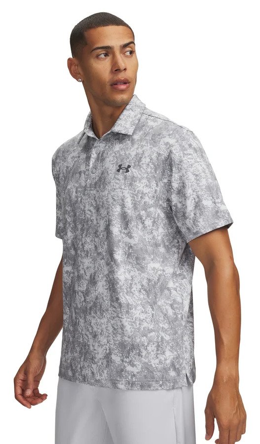 Under Armour Playoff 3.0 Printed polo de hombre, gris