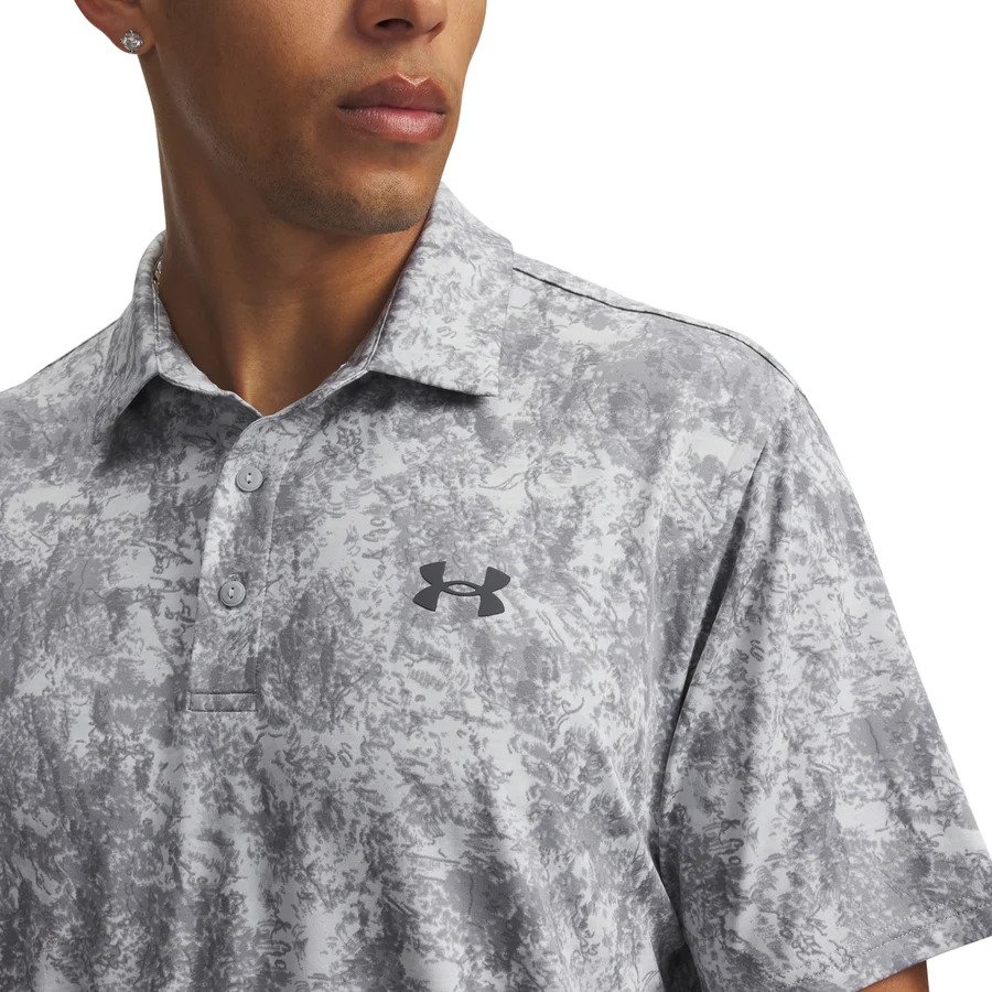 Under Armour Playoff 3.0 Printed polo de hombre, gris