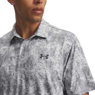 Under Armour Playoff 3.0 Printed polo de hombre, gris