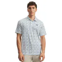 Under Armour Playoff 3.0 Printed polo de hombre, blanco
