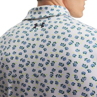 Under Armour Playoff 3.0 Printed polo de hombre, blanco
