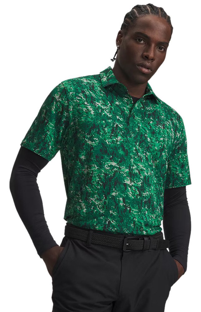 Under Armour Playoff 3.0 Printed polo de hombre, verde