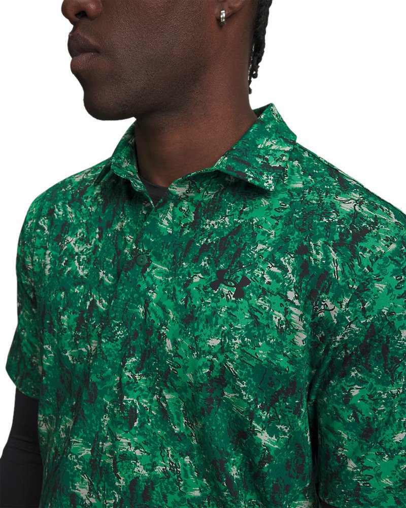 Under Armour Playoff 3.0 Printed polo de hombre, verde