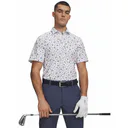 Under Armour ArmourDry Printed polo de hombre, blanco/blue wind/midnight navy