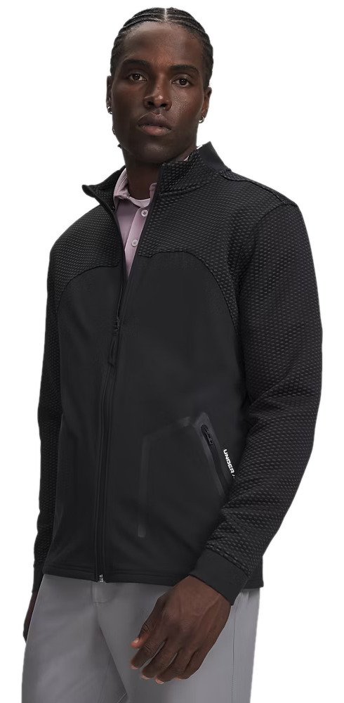 Under Armour Drive Pro Hybrid FZ sudadera de hombre, negro/blanco