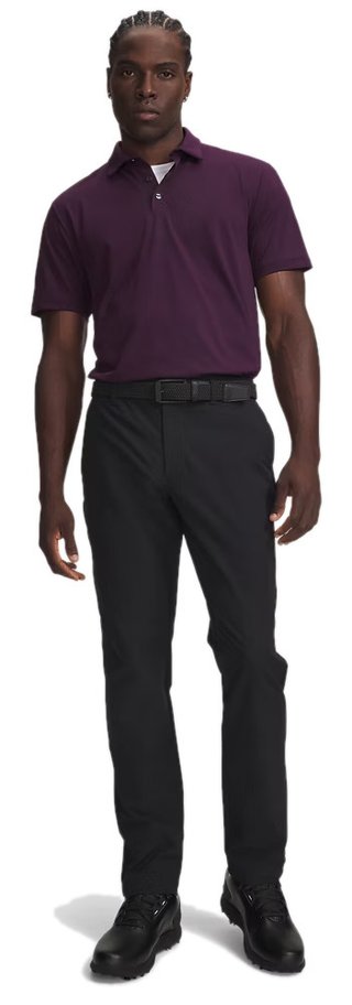 Under Armour Tech Tapered pantalones de hombre, negro/blanco