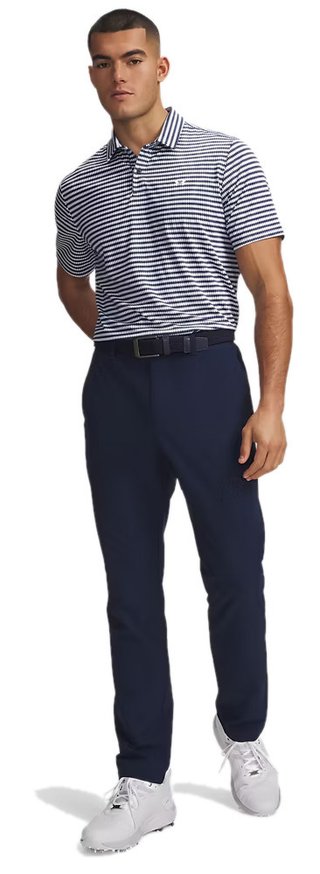 Under Armour Tech Tapered pantalones de hombre, academy/blanco
