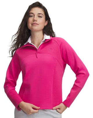 Under Armour UA Drive Midlayer 1/4 zip sudadera de mujer, rosa