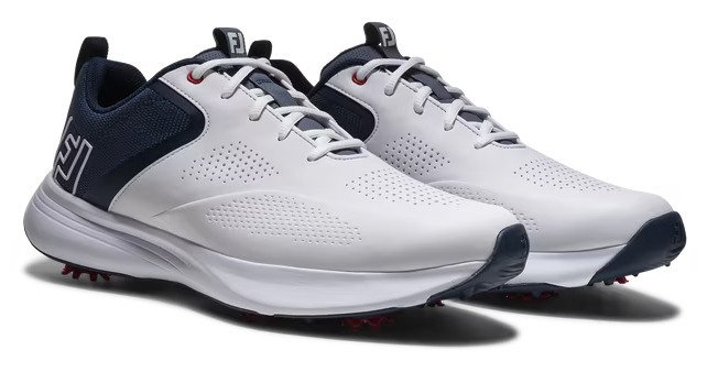 FootJoy Qualifier zapatos de golf de hombre, blanco/azul/rojo
