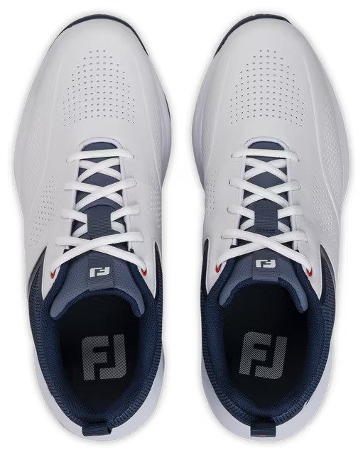 FootJoy Qualifier zapatos de golf de hombre, blanco/azul/rojo