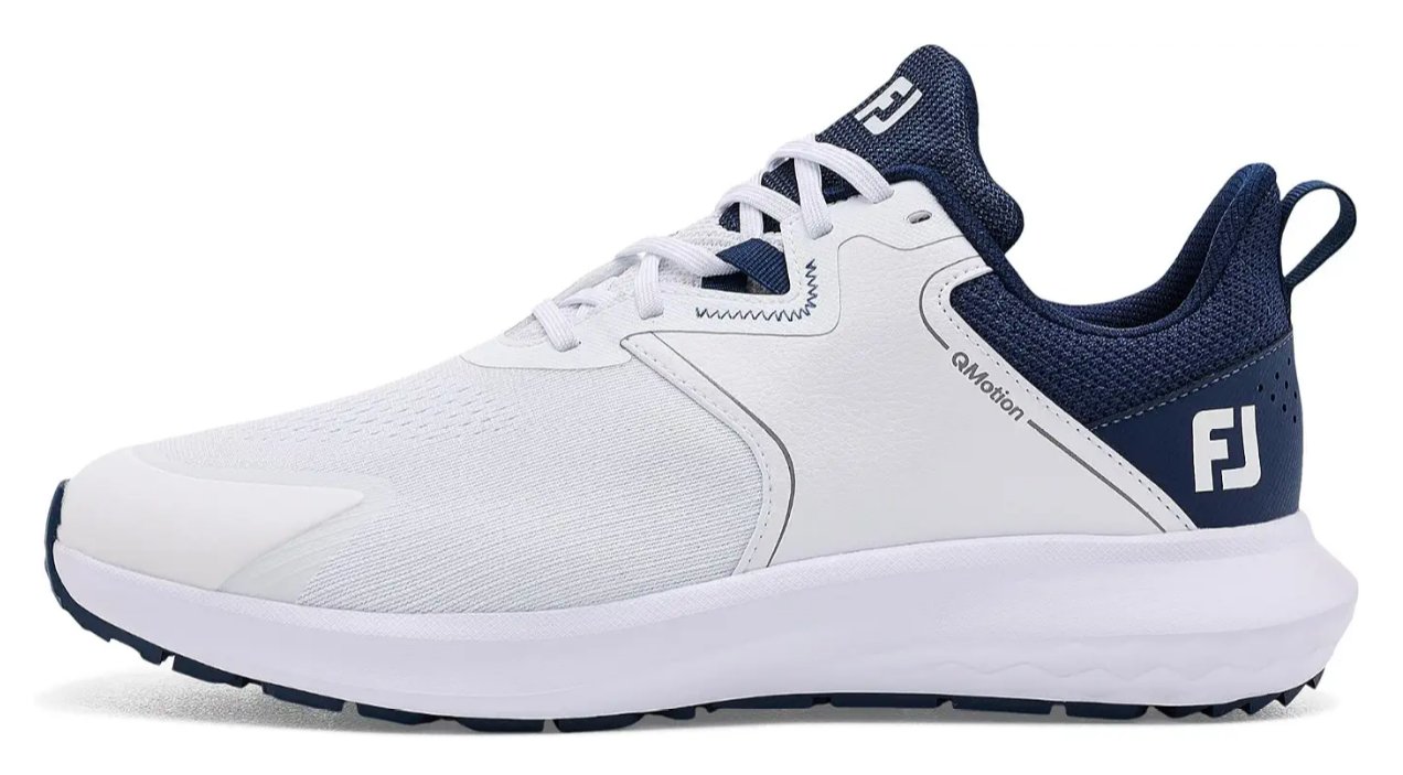 FootJoy Qmotion zapatos de golf de hombre, blanco/marino