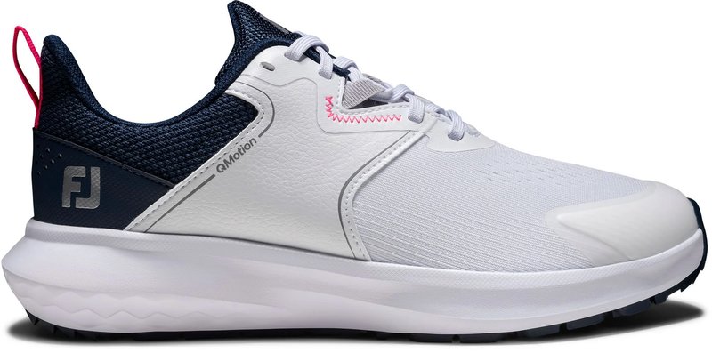 FootJoy Qmotion zapatos de golf de mujer, blanco/azul/rosa