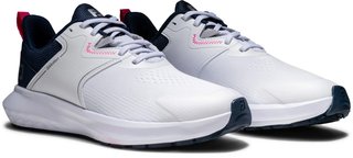 FootJoy Qmotion zapatos de golf de mujer, blanco/azul/rosa
