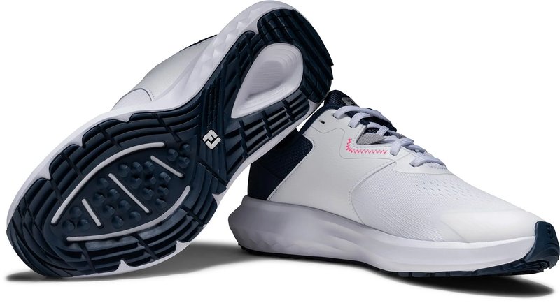 FootJoy Qmotion zapatos de golf de mujer, blanco/azul/rosa