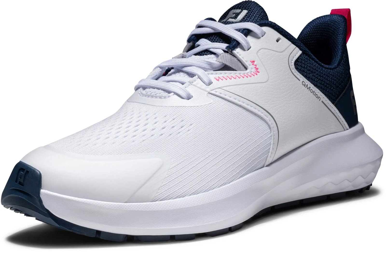 FootJoy Qmotion zapatos de golf de mujer, blanco/azul/rosa