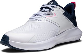 FootJoy Qmotion zapatos de golf de mujer, blanco/azul/rosa