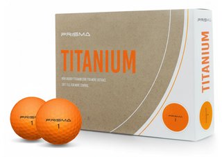 Masters Golf Prisma Titanium bolas de golf (12 bolas), naranja