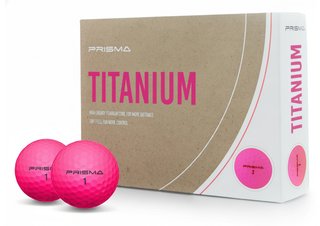 Prisma Titanium bolas de golf (12 bolas), rosas