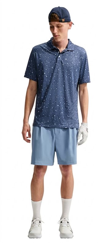 Nike Par polo de hombre, microprint birds