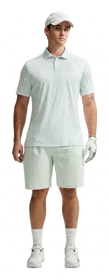 Nike Par Dri-FIT Grass Print polo de hombre, blanco