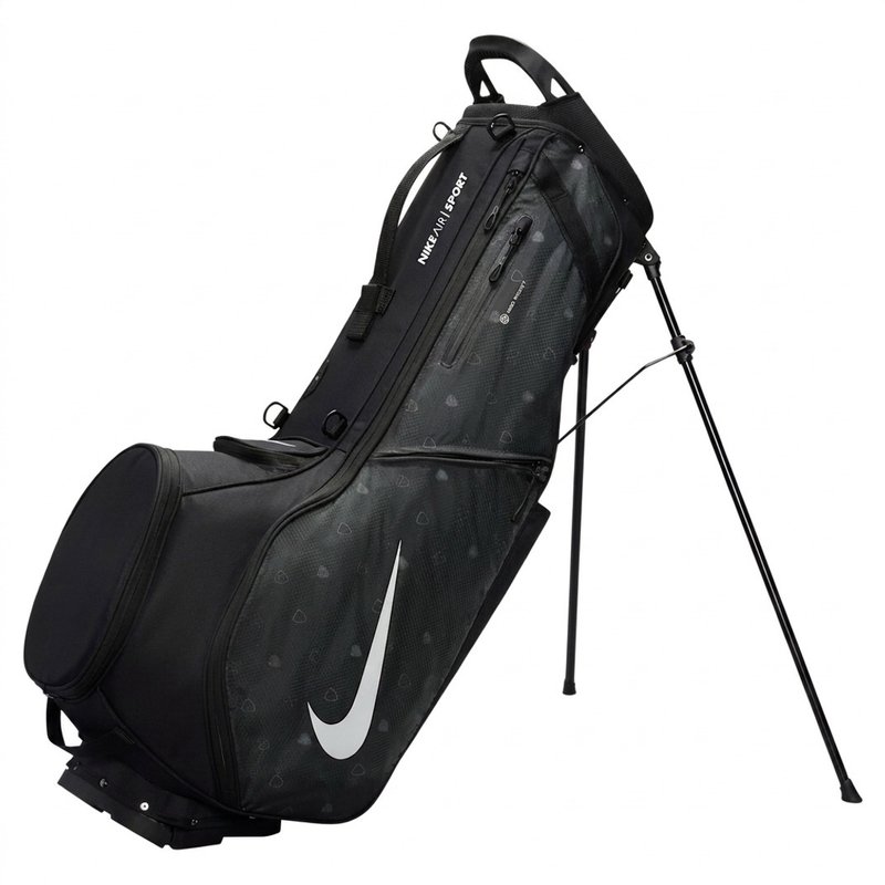 Nike Air Sport 2 stand bag, negro/iron grey/blanco
