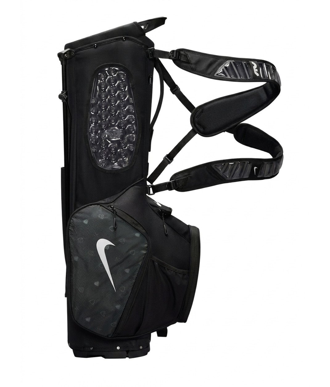 Nike Air Sport 2 stand bag, negro/iron grey/blanco