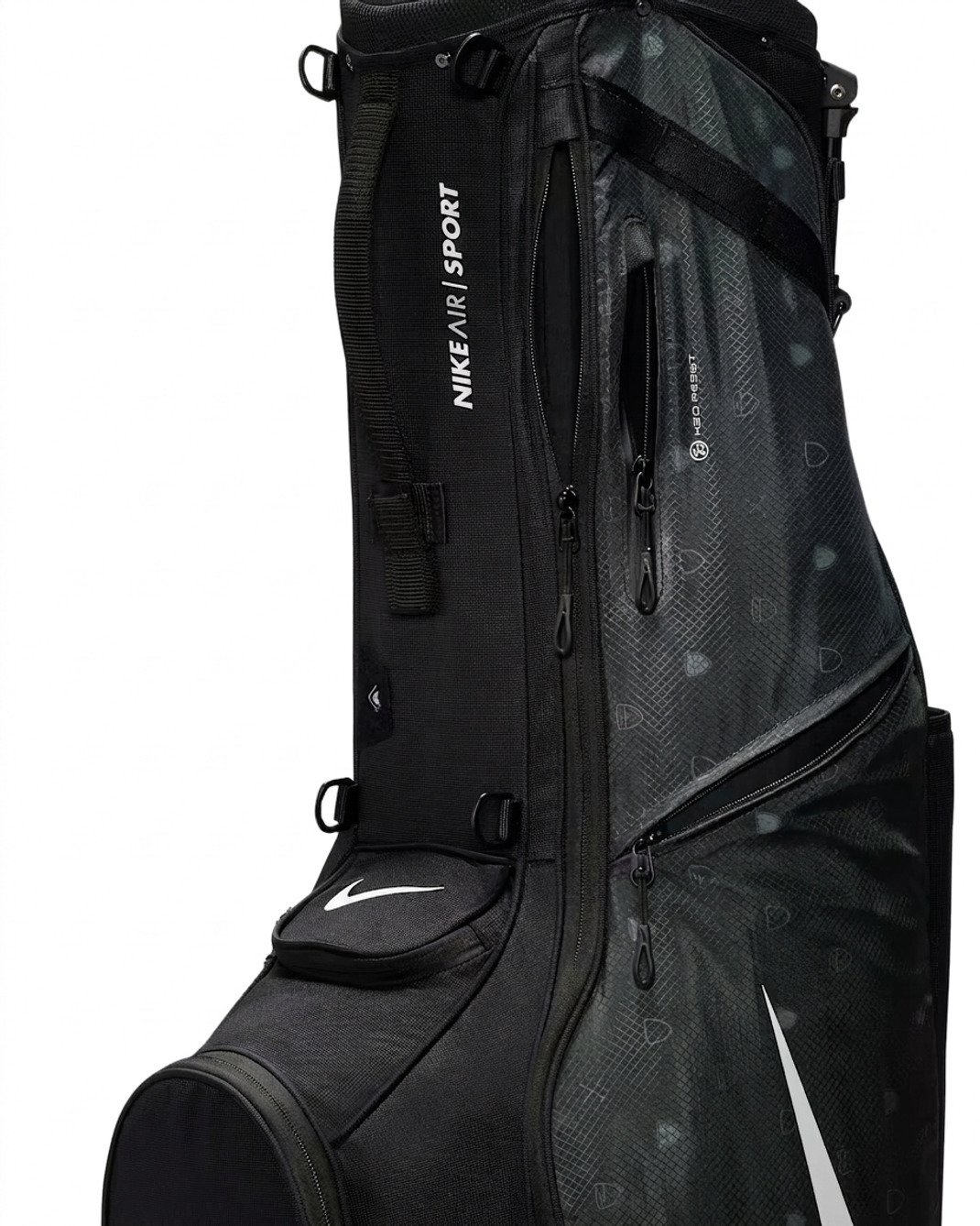 Nike Air Sport 2 stand bag, negro/iron grey/blanco