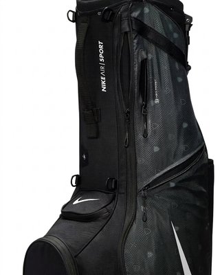 Nike Air Sport 2 stand bag, negro/iron grey/blanco
